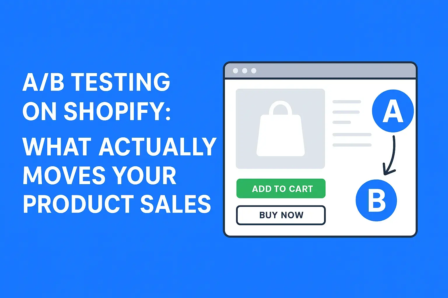 A/B Testing on Shopify: What Actually Moves Your Product Sales